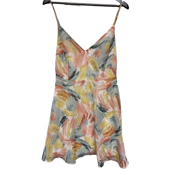 Lulu’s Abstract Color Sleeveless Mini Dress Women's Size Medium - Picture 1 of 10